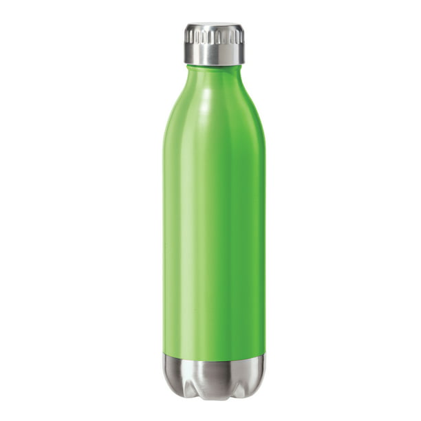 OGGI Stainless Steel Calypso Double Wall Sport Bottle Screw Top 17oz Neon Green